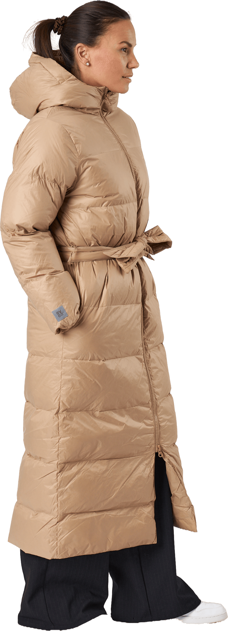 Long Beltet Coat Camel Brown - Bild 2