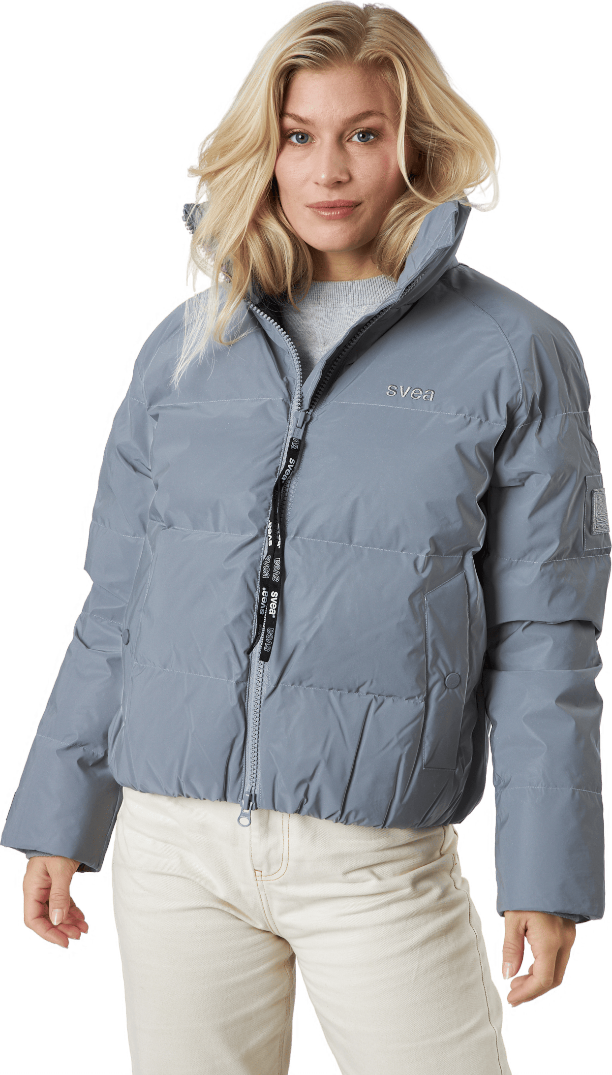 Volume Puffer Jacket Silver Reflex, Female, Apparels, jackets, Silver, XL