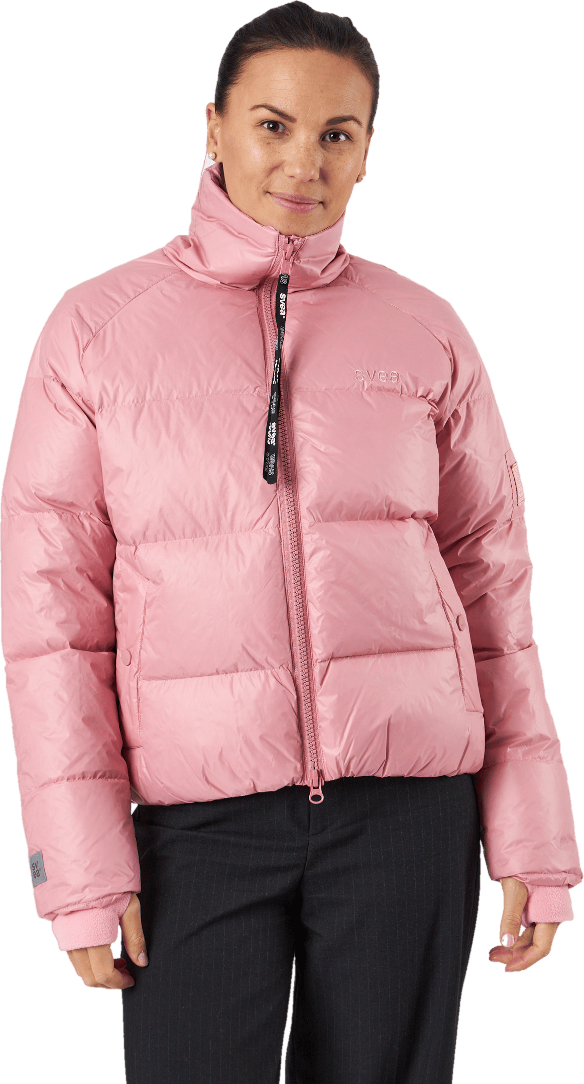 Volume Puffer Jacket Pink Edge