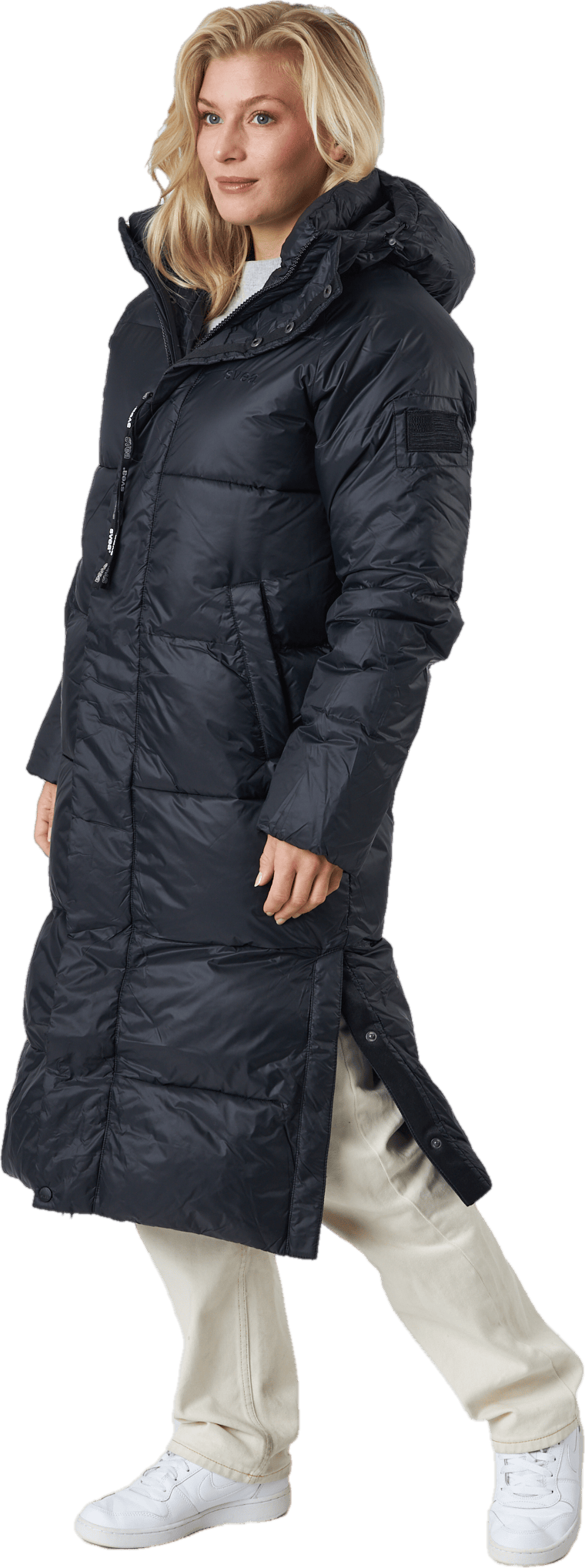 Loose Hood Coat Black - Bild 2