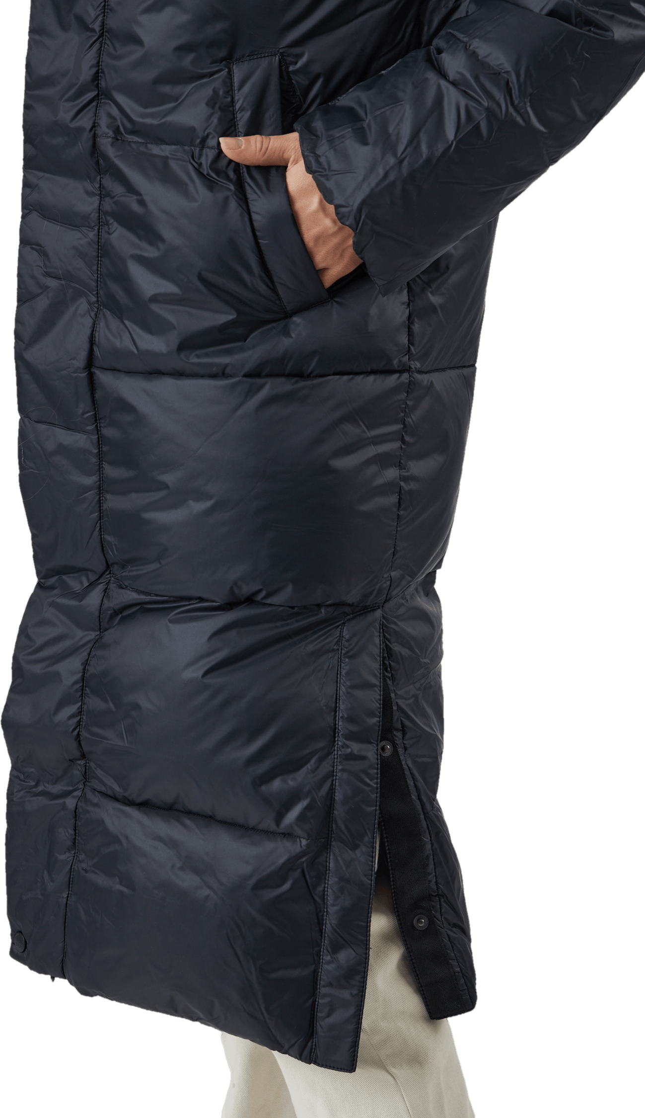 Loose Hood Coat Black - Bild 6