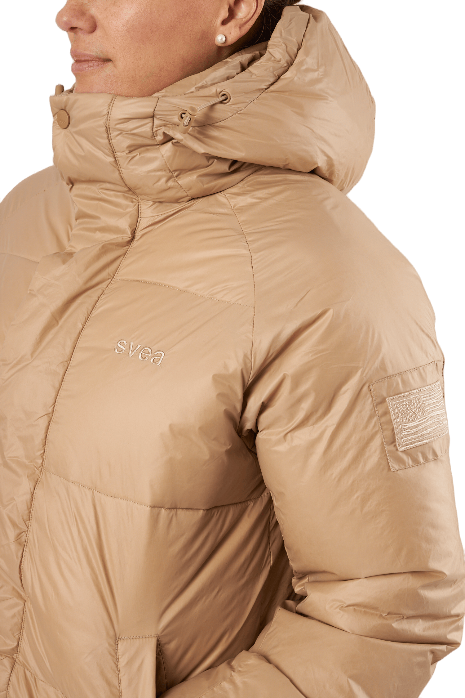 Loose Hood Coat Camel Brown - Bild 4