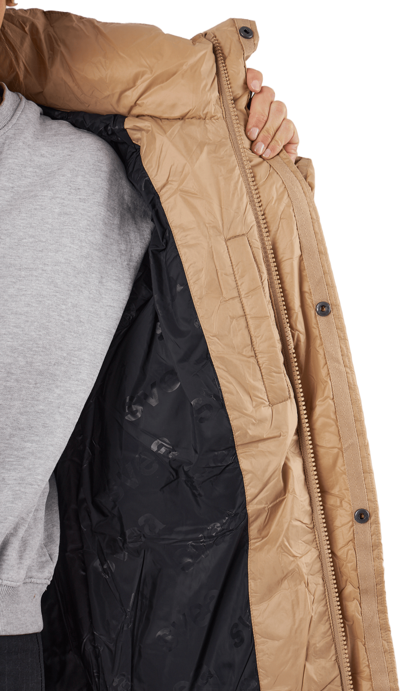 Loose Hood Coat Camel Brown - Bild 6