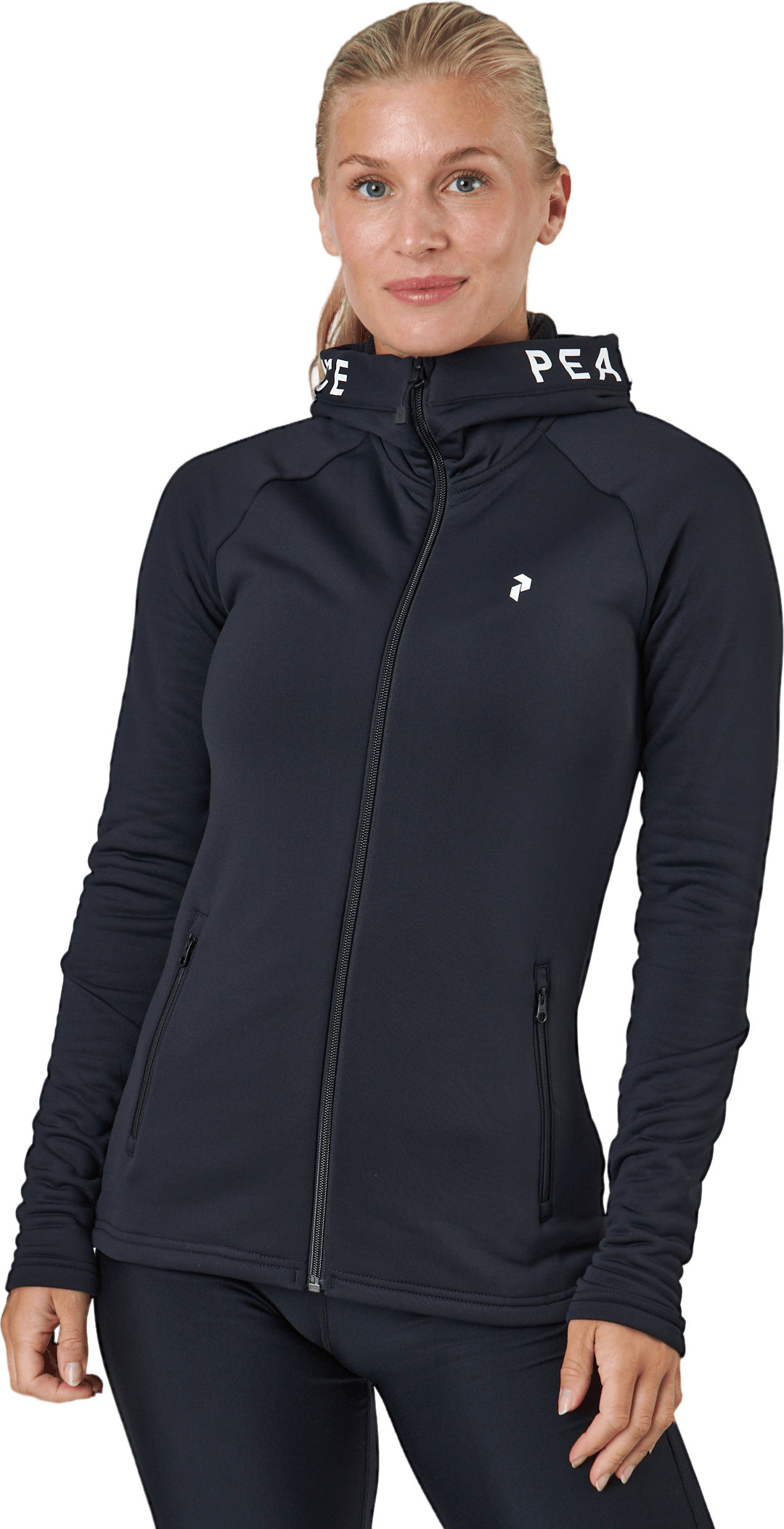 Womens Rider Zip Hood Black, Female, Klær, Skjorter, Blå, XL