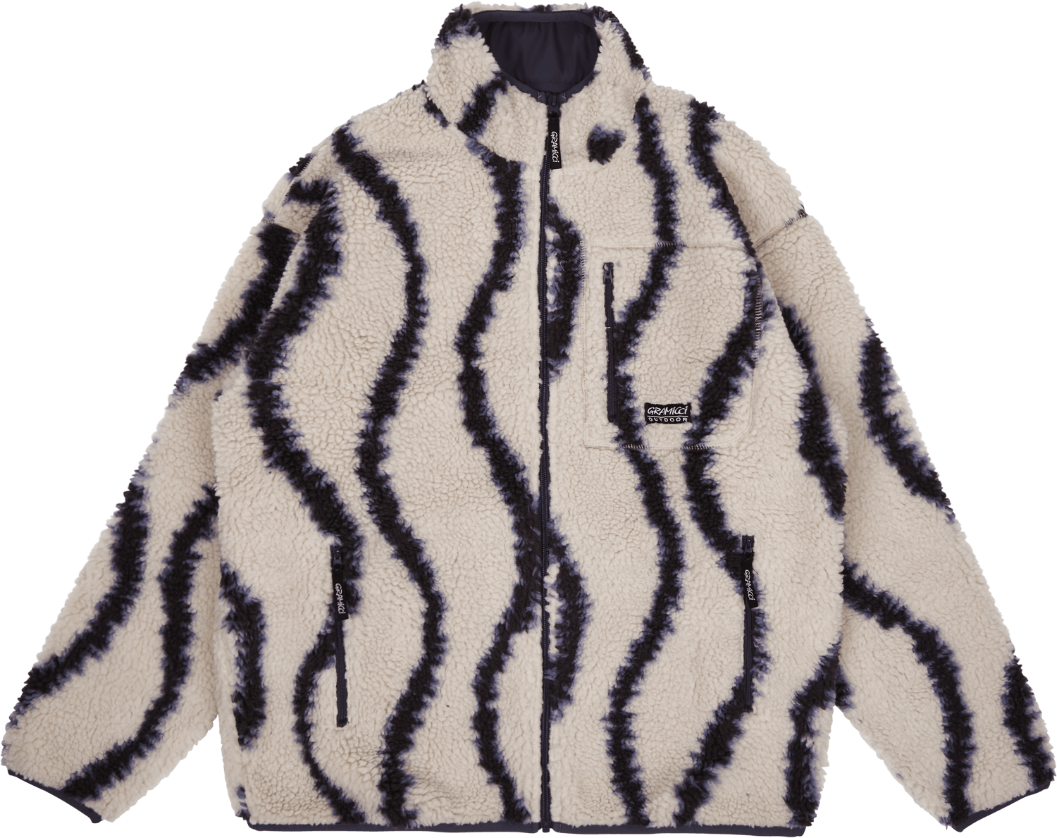 Sherpa Jacket Natural Swirl, Male, Bekleidung, Jacken, Beige, M