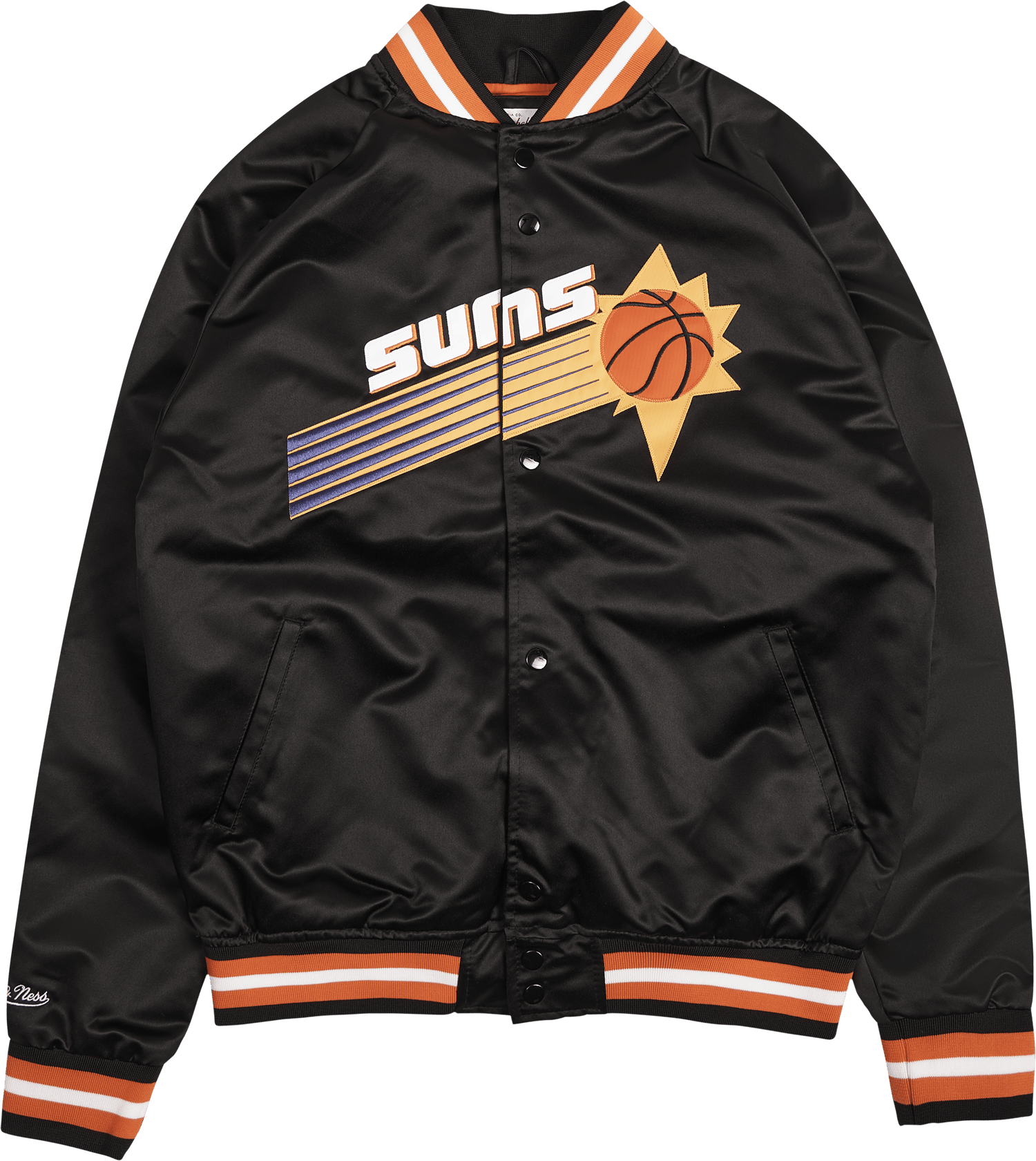 Suns Lightweight Satin Jacket, Male, Kleding, jassen, Zwart, S