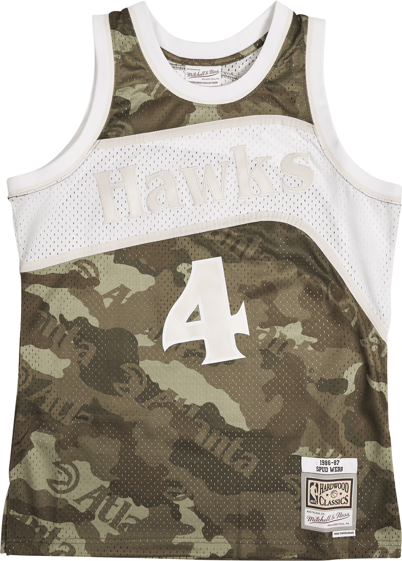 Hawks Swingman Jersey – Spud Webb -86