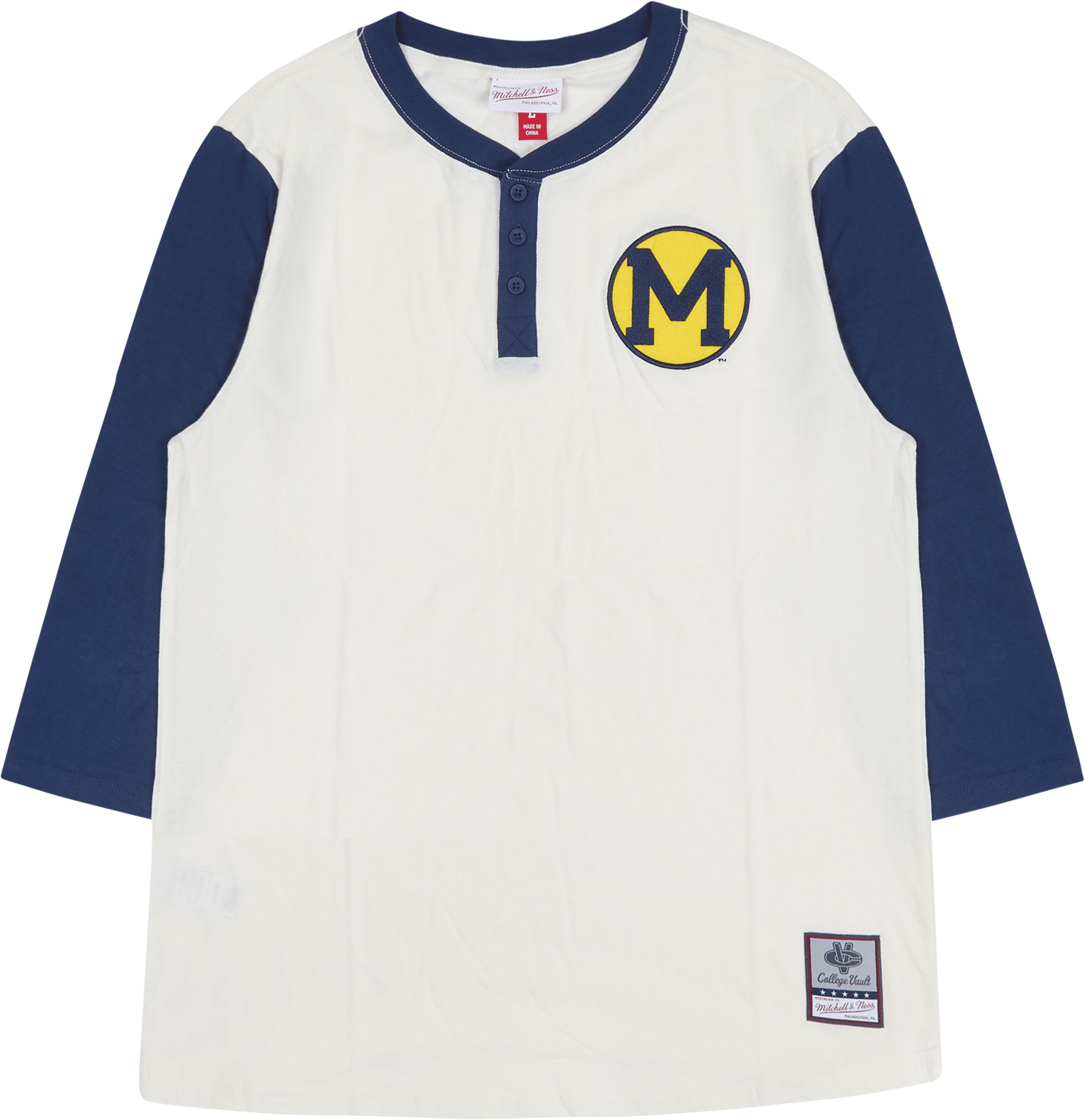 Michigan Icon Henley Cream