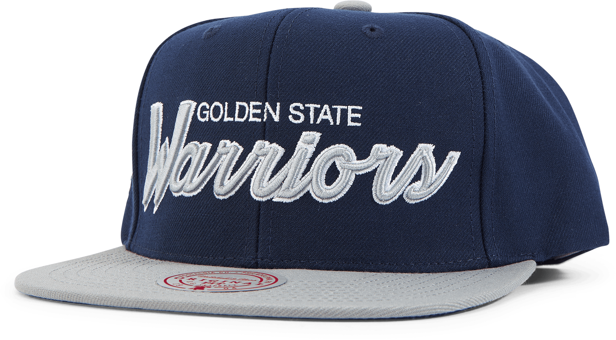 Warriors Navy Spirit Script Snapback