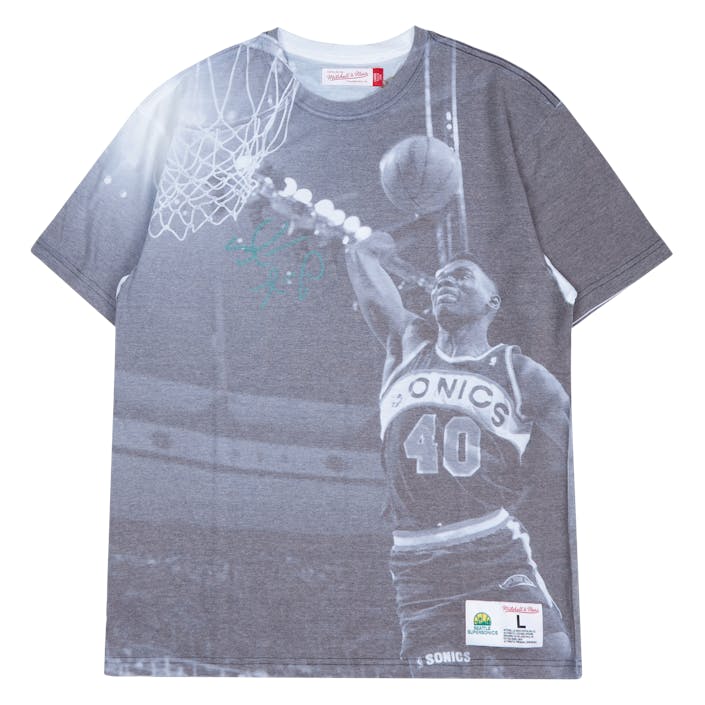 Above The Rim Sublimated Ss T, Male, Kläder, Tops, Grå, XL
