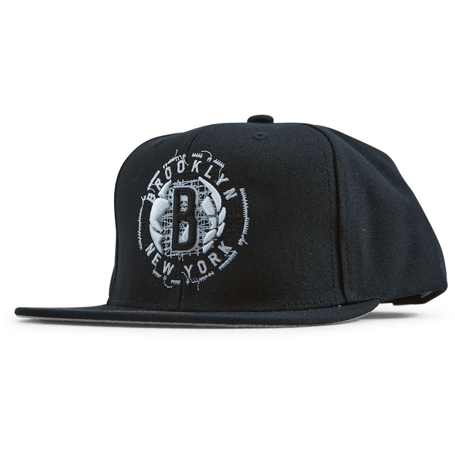 Nets Embroidery Glitch Snapback