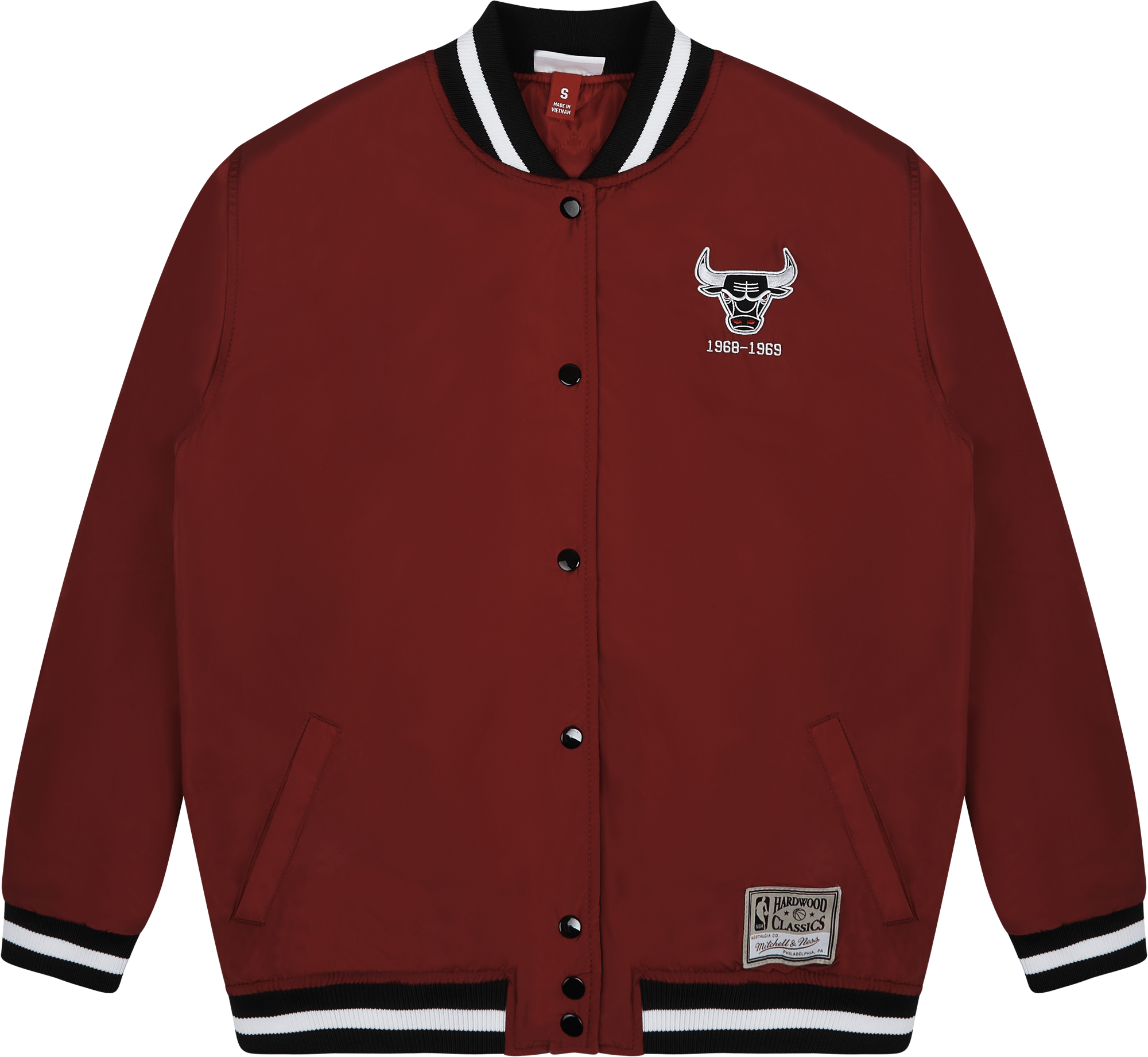 Women's Bulls Puffer Jacket, Female, Odevy, bundy, Červená, M