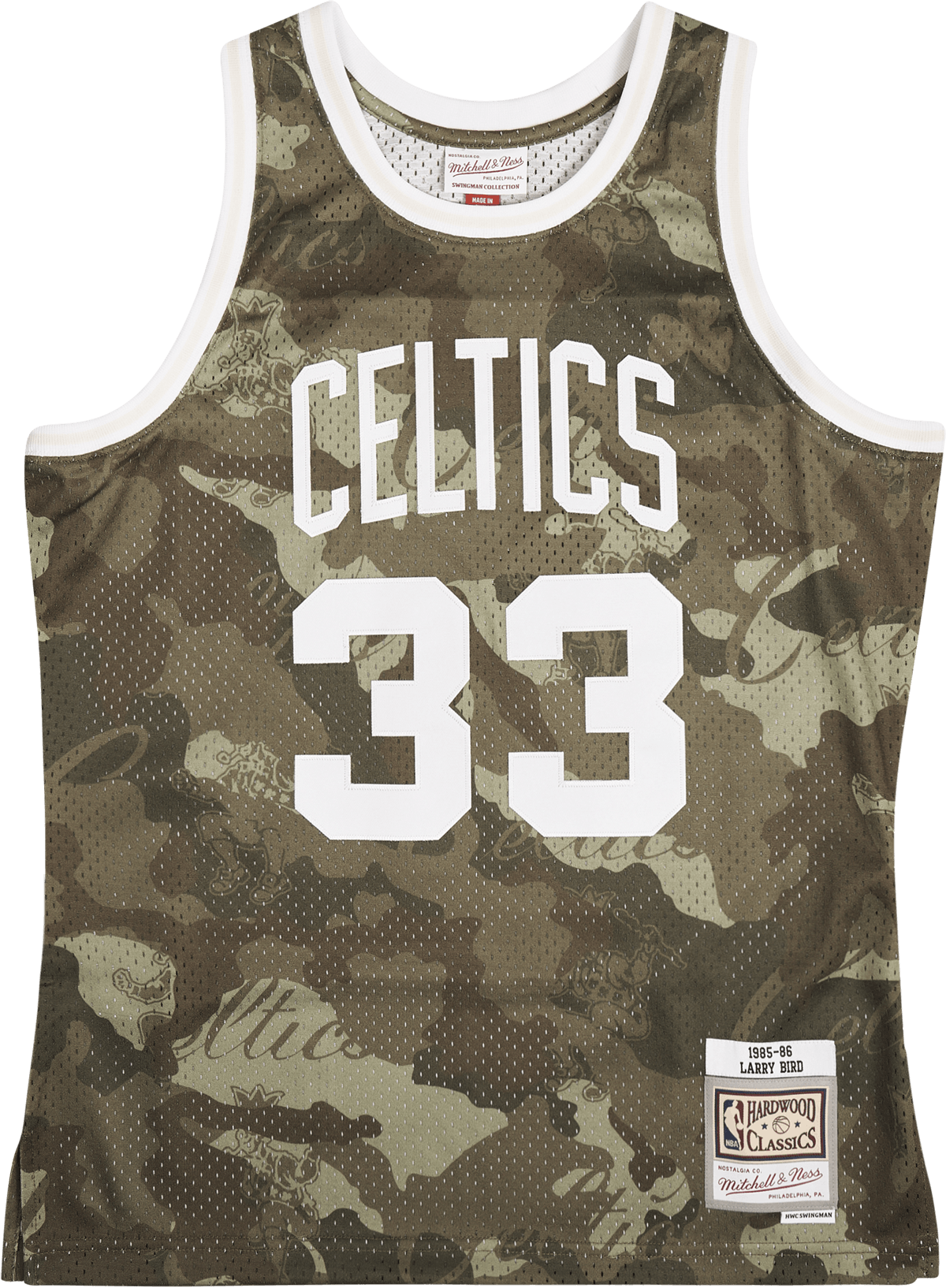 Celtics Swingman Jersey - Larry Bird -85, Male, Apparels, Jersey, Patterned/Green, XL