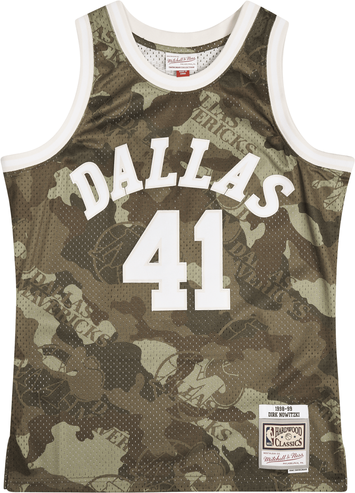 Swingman Jersey - Dirk Nowitzk, Male, Apparels, Jersey, Patterned/Green, XL