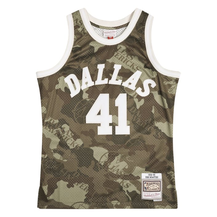 Swingman Jersey - Dirk Nowitzk, Male, Apparels, Jersey, Patterned/Green, XL