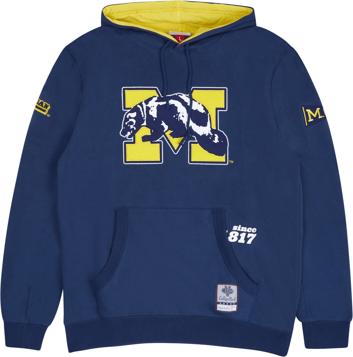 Michigan Team Origins Fleece Hoodie, Male, Tøj, hættetrøjer og sweatshirts, Blå, XL