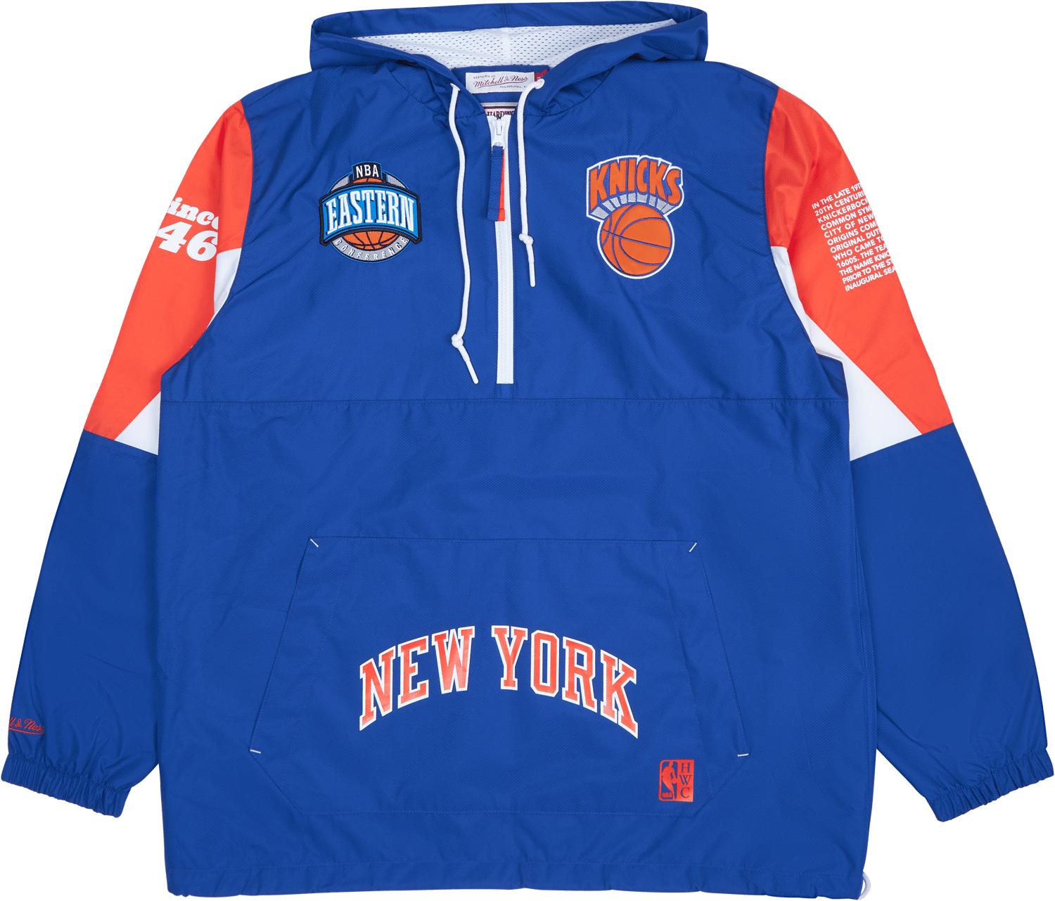 Knicks Team Origins Pullover Anorak