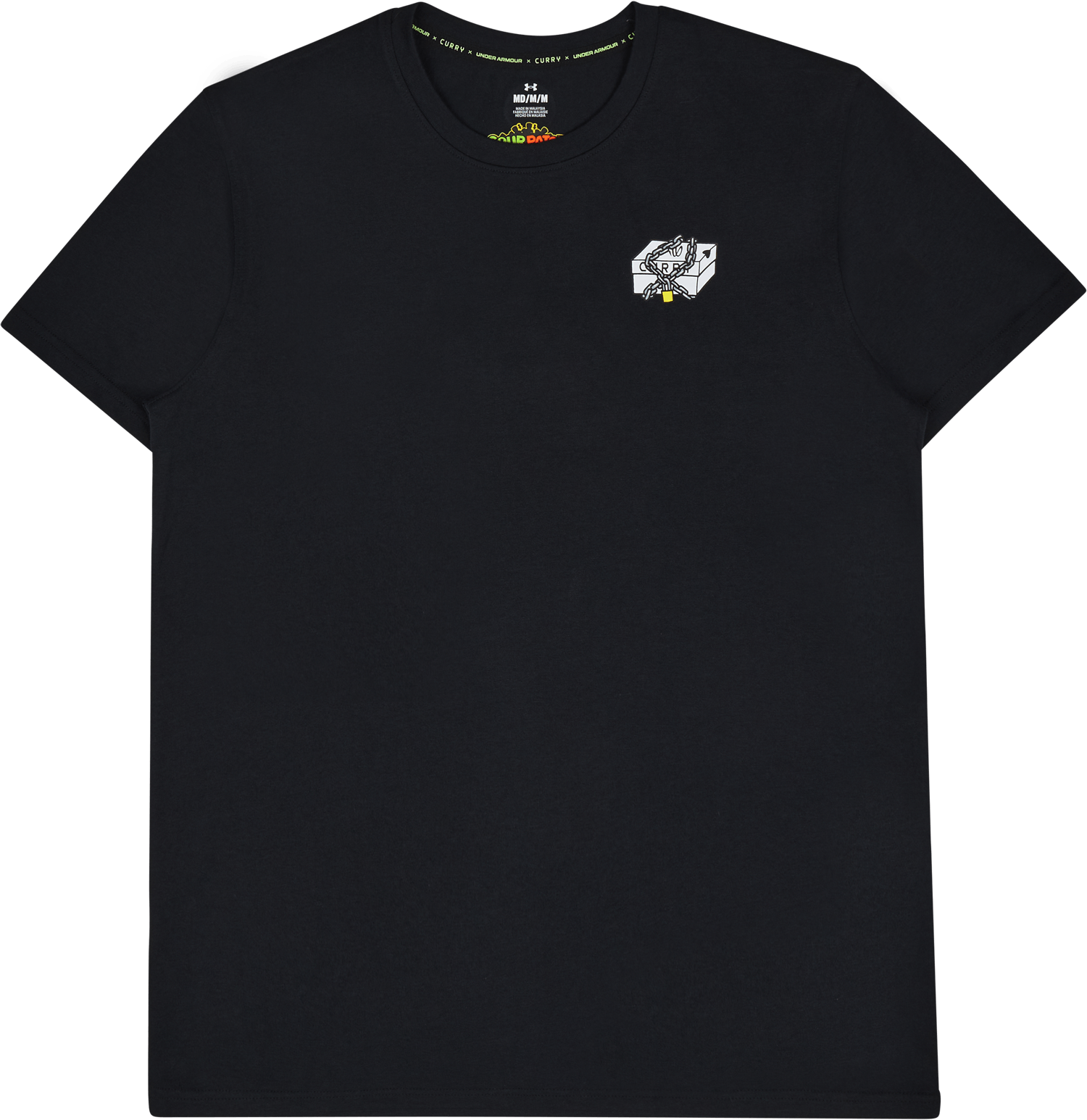 UA CURRY SPK HVYWEIGHT 2 SS, Male, Odevy, Tričko, Čierna, XS