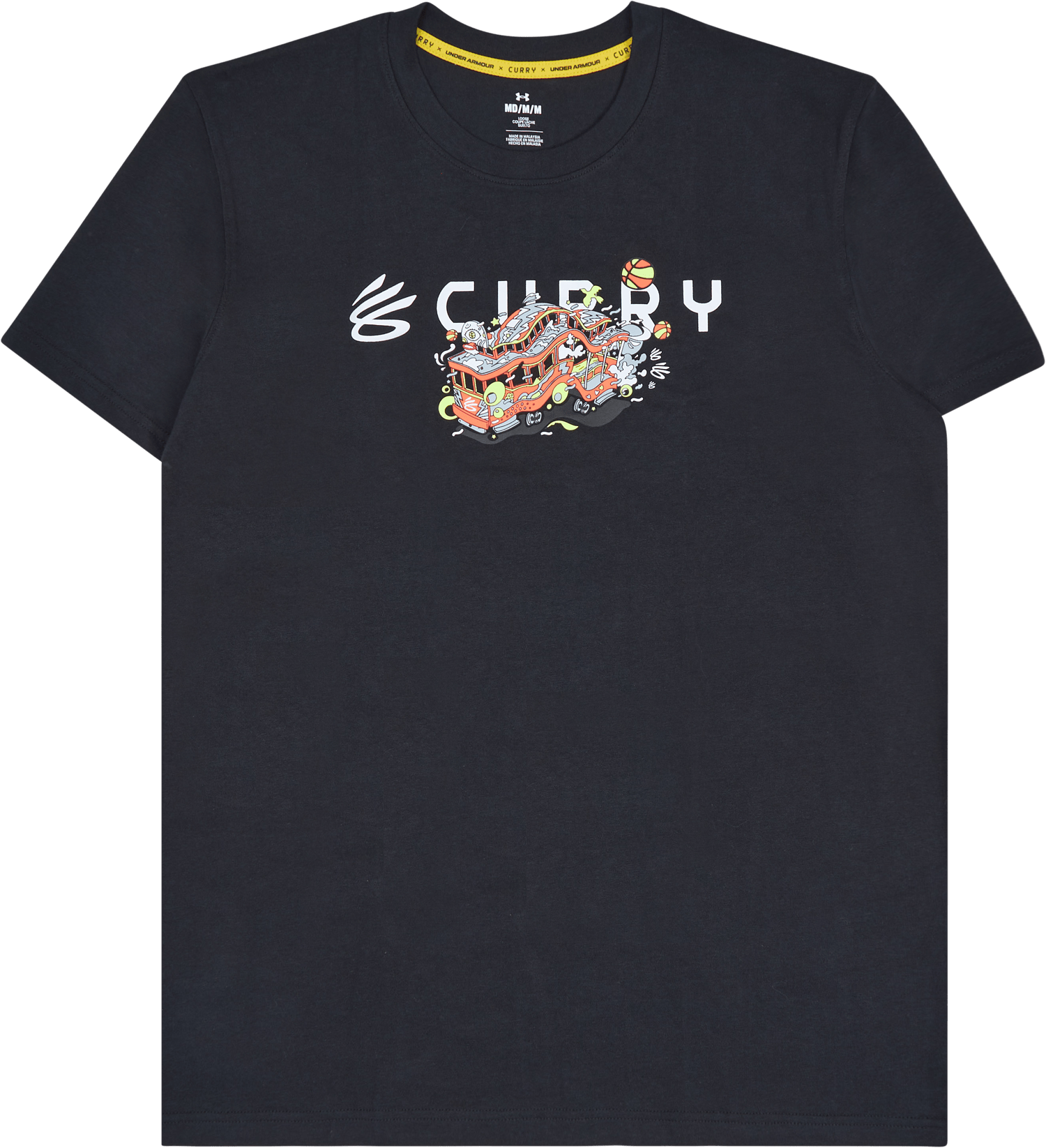 UA CURRY TROLLY HVYWEIGHT SS, Male, Apparels, T-shirt, Black, XL