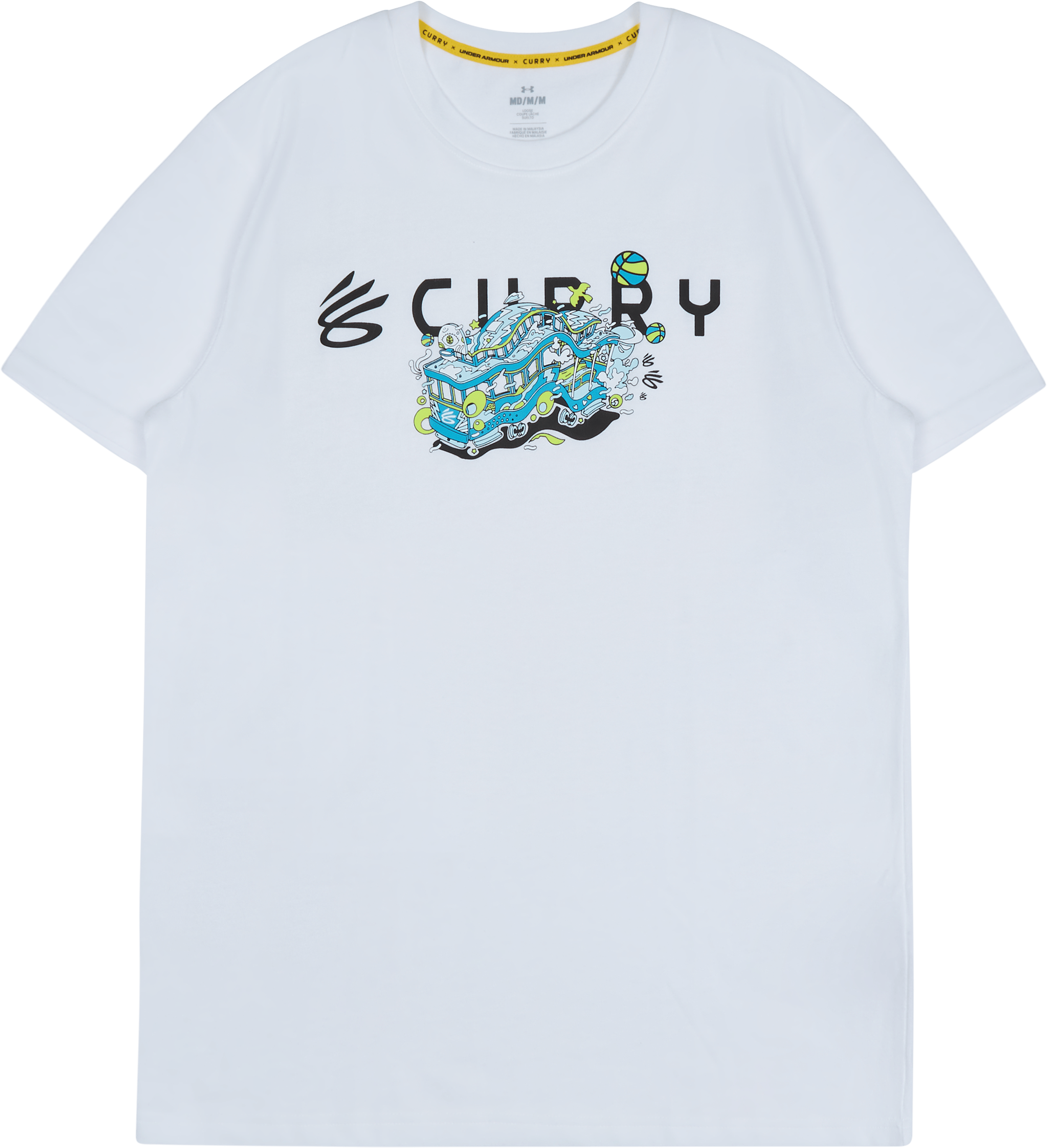 UA CURRY TROLLY HVYWEIGHT SS, Male, Apparels, T-shirt, White, XL