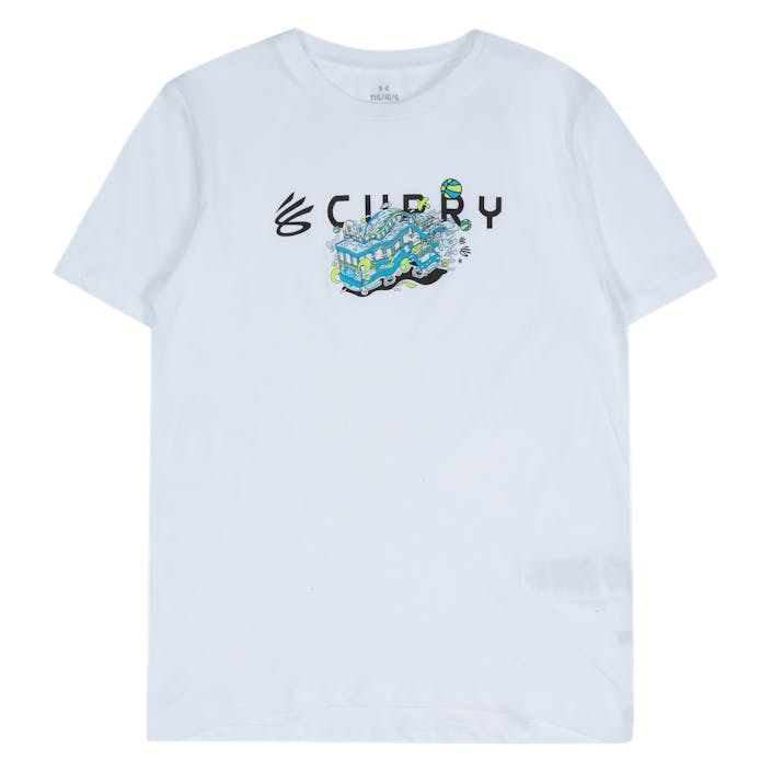 KIDS UA CURRY TROLLY, Unisex, Apparels, T-shirt, White, XL (16 YR)