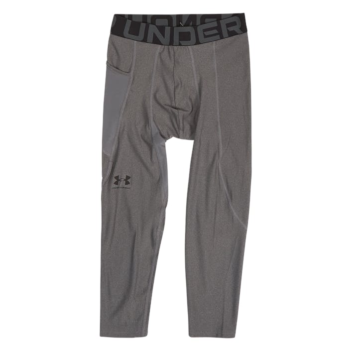 UA HG Armour 3/4 Legging, Male, Vaatteet, Treenitrikoot, Harmaa, M