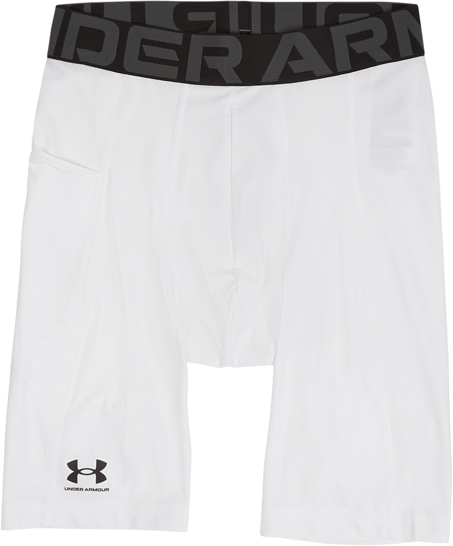 UA HG Armour Long Shorts, Male, Apparels, Shorts, White, XXL