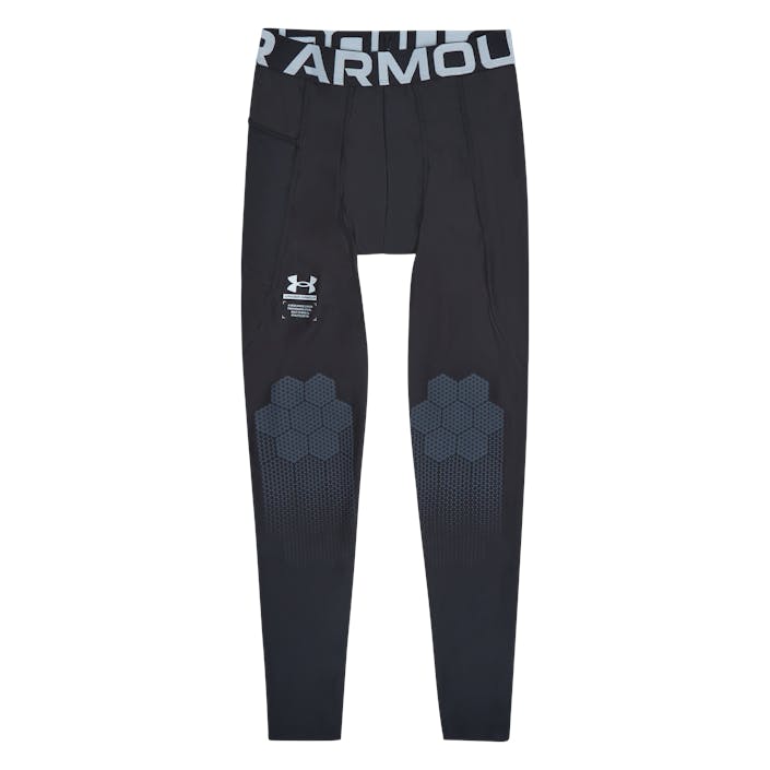 UA HG ARMOURPRINT Lgs, Male, Apparels, Leggings, Black, XL