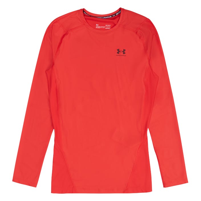 UA HG IsoChill Comp LS, Male, Apparels, Shirts, Red, S
