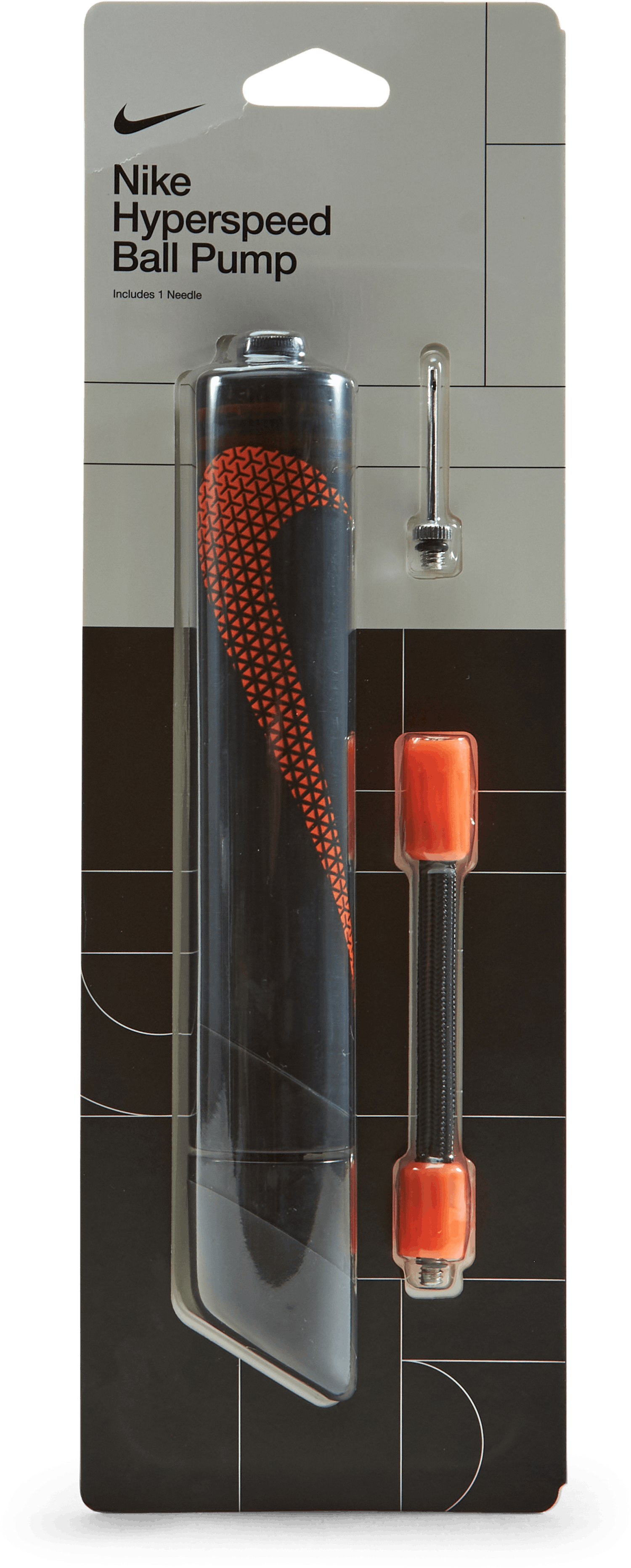 Nike Hyperspeed Ball Pump Intl Swoosh Black/Black/Total Orange, Unisex, Vybavenie, rakety, Šedá, ONESIZE