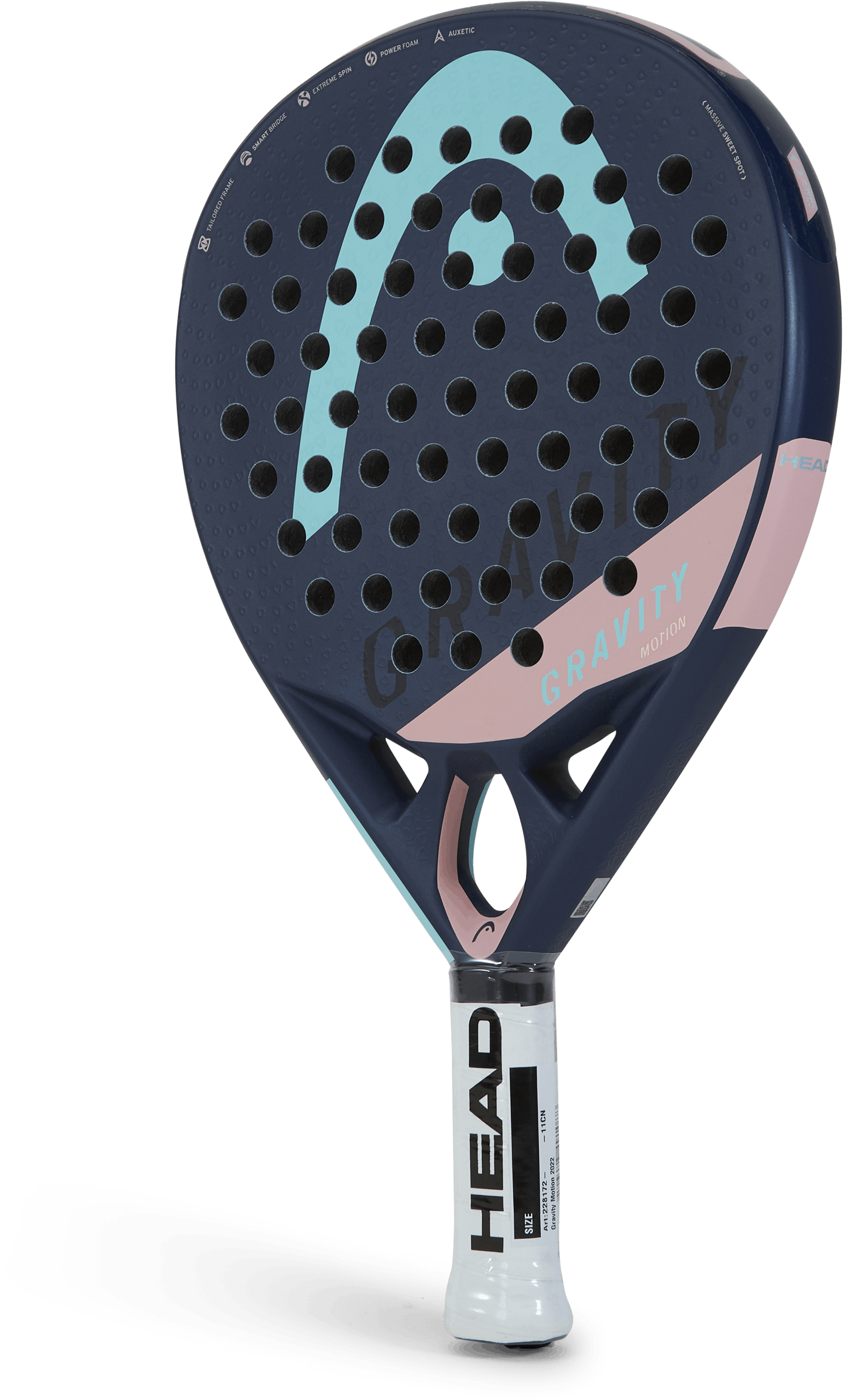 Gravity Motion 2022 Blue/pink/mint, Unisex, Utrustning, racketar, Padel, Blå/Rosa, ONESIZE