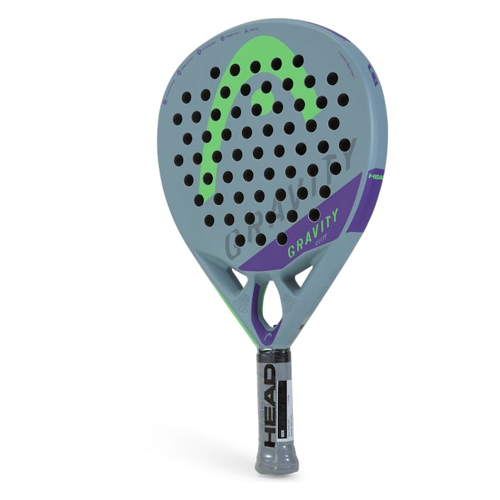 Gravity Elite 2022 Grey/green/purple, Unisex, Utrustning, racketar, Padel, Grön/Lila/Grå, ONESIZE