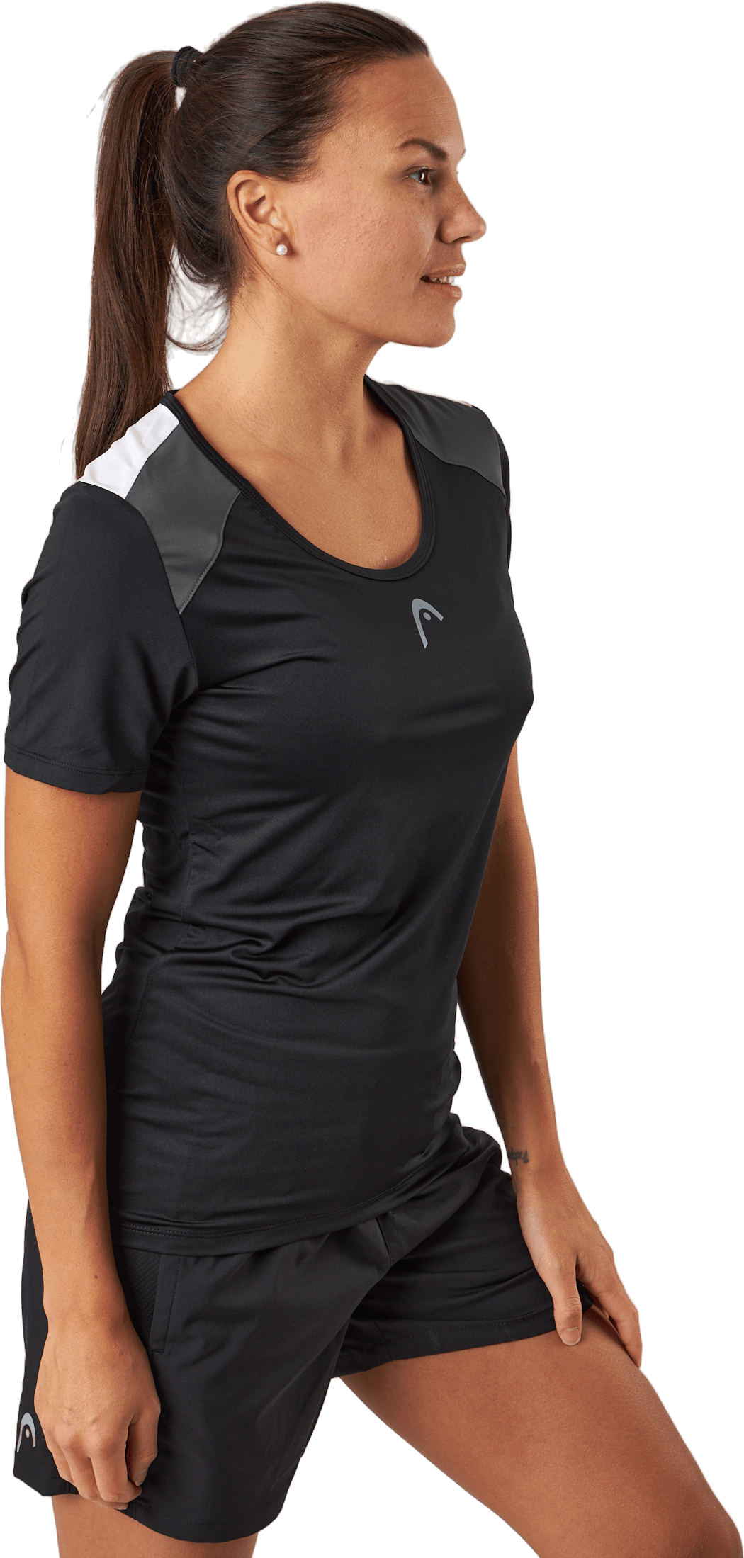 Club 22 Tech T-shirt Women Black - Bild 2