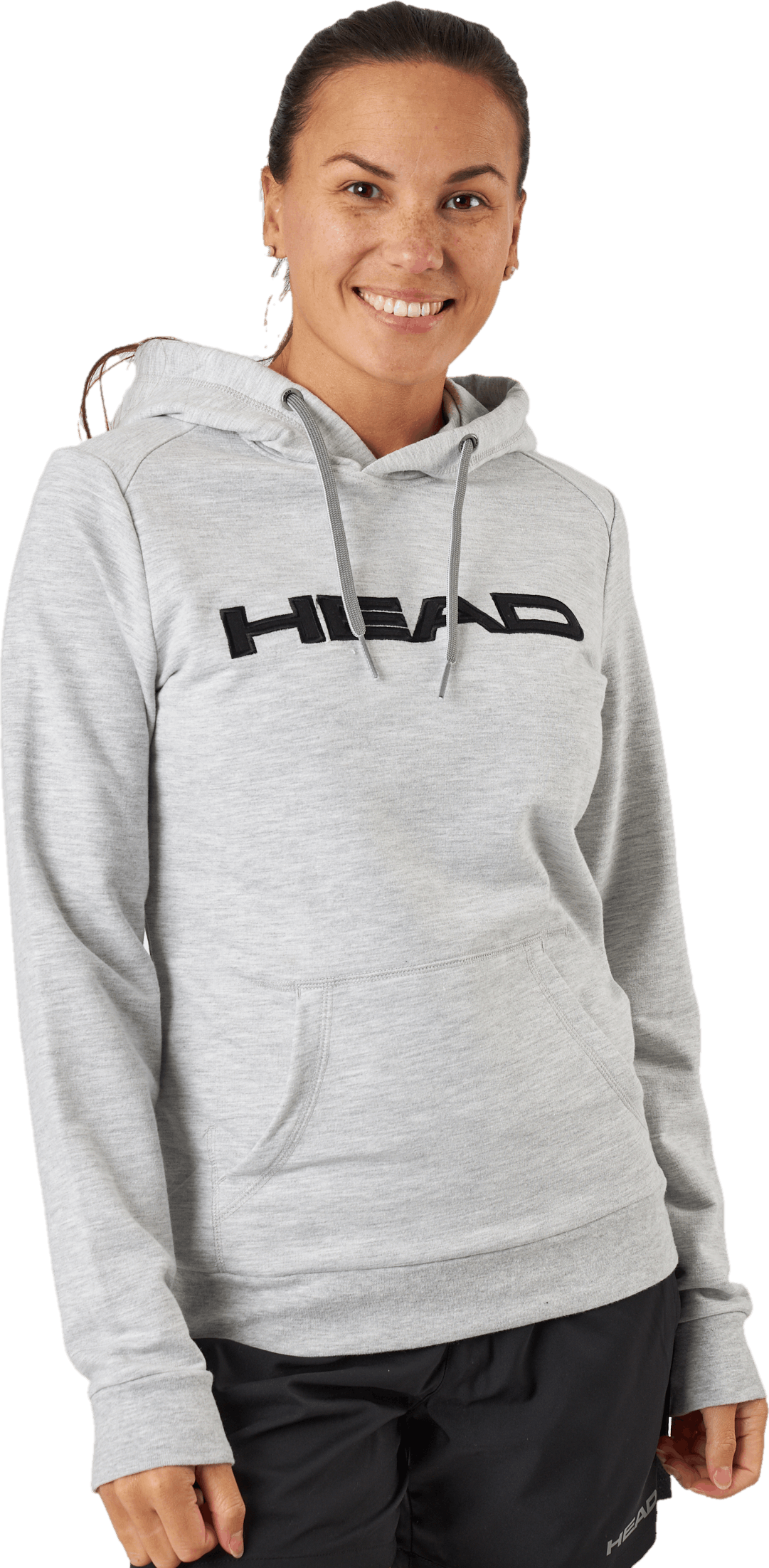 Club Rosie Hoodie Women Grey Melange, Female, Kleding, Overhemden, Padel, Grijs, M