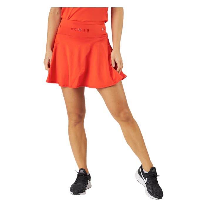 Classy Skirt Red, Female, Apparels, skirts & dresses, Padel, Orange, S