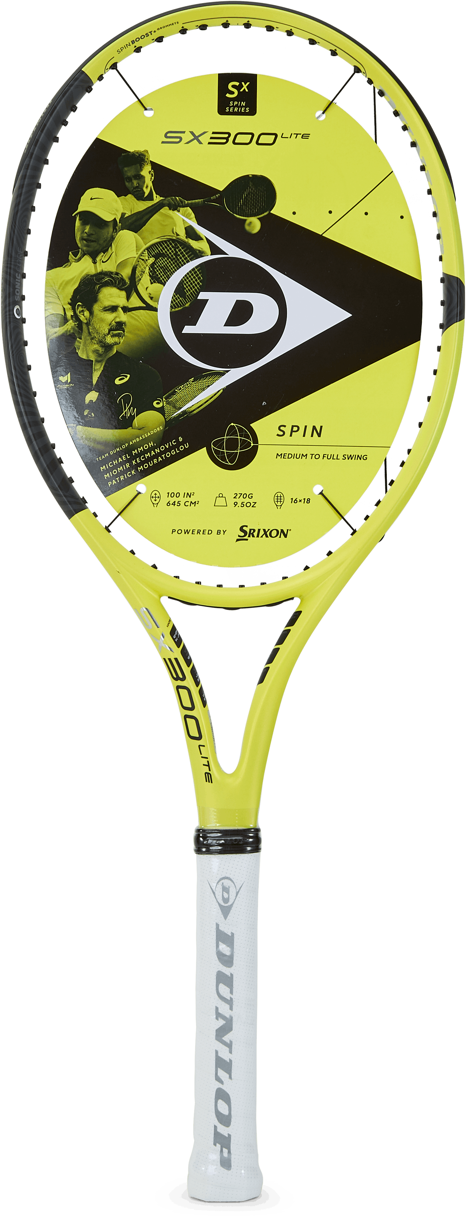 Sx 300 Lite Black/yellow, Unisex, Utrustning, racketar, Tennis, Svart, 1