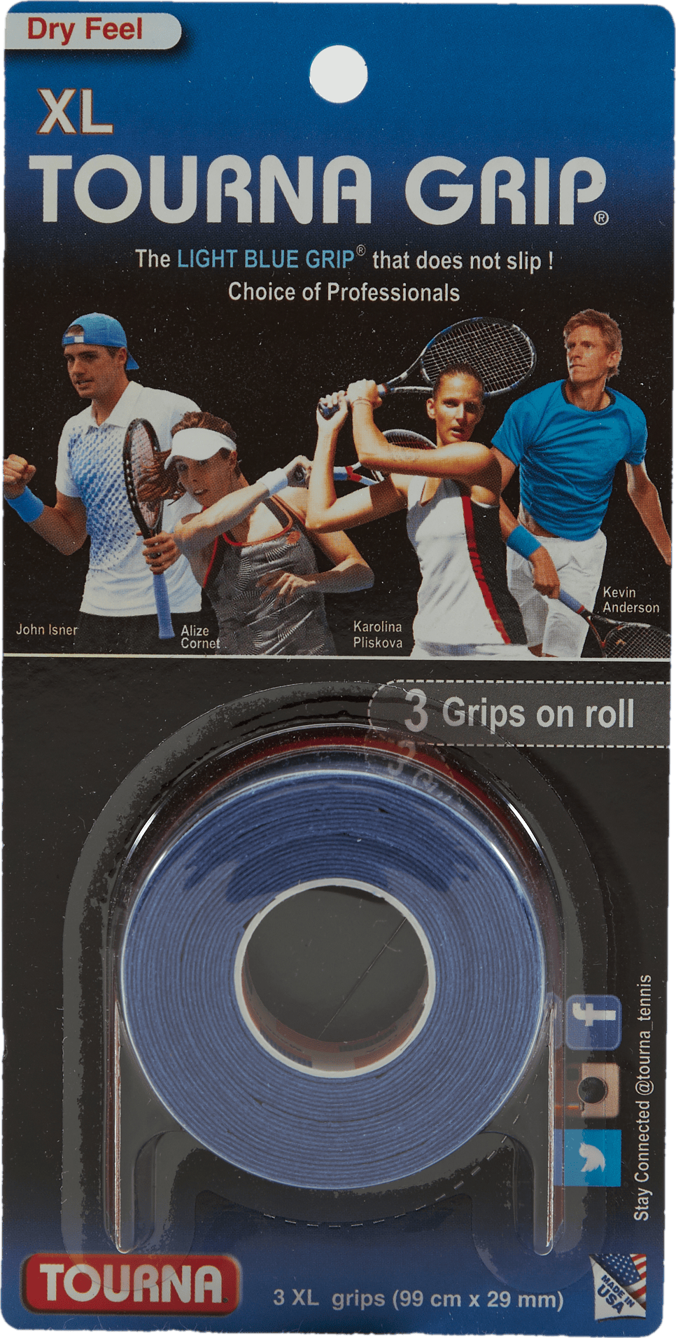 Tourna Tourna Grip Xl 3-pack Blue