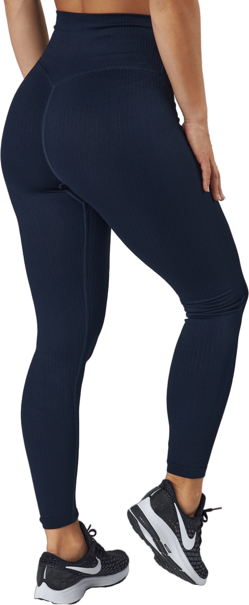 Ribbed Seamless Tights Navy Blue - Bild 3