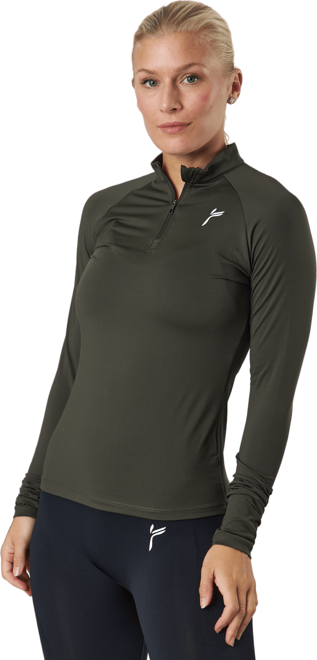 Essential Long Sleeve Olive, Female, Vêtements, T-shirt, Entraînement, Vert, XS