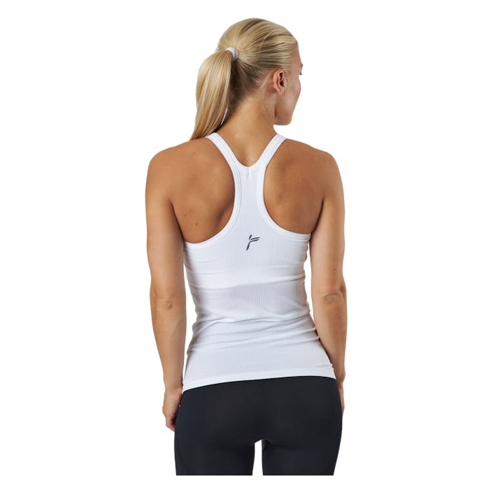 Power Tank Top White, Female, Apparels, Tops, Workout, White, L