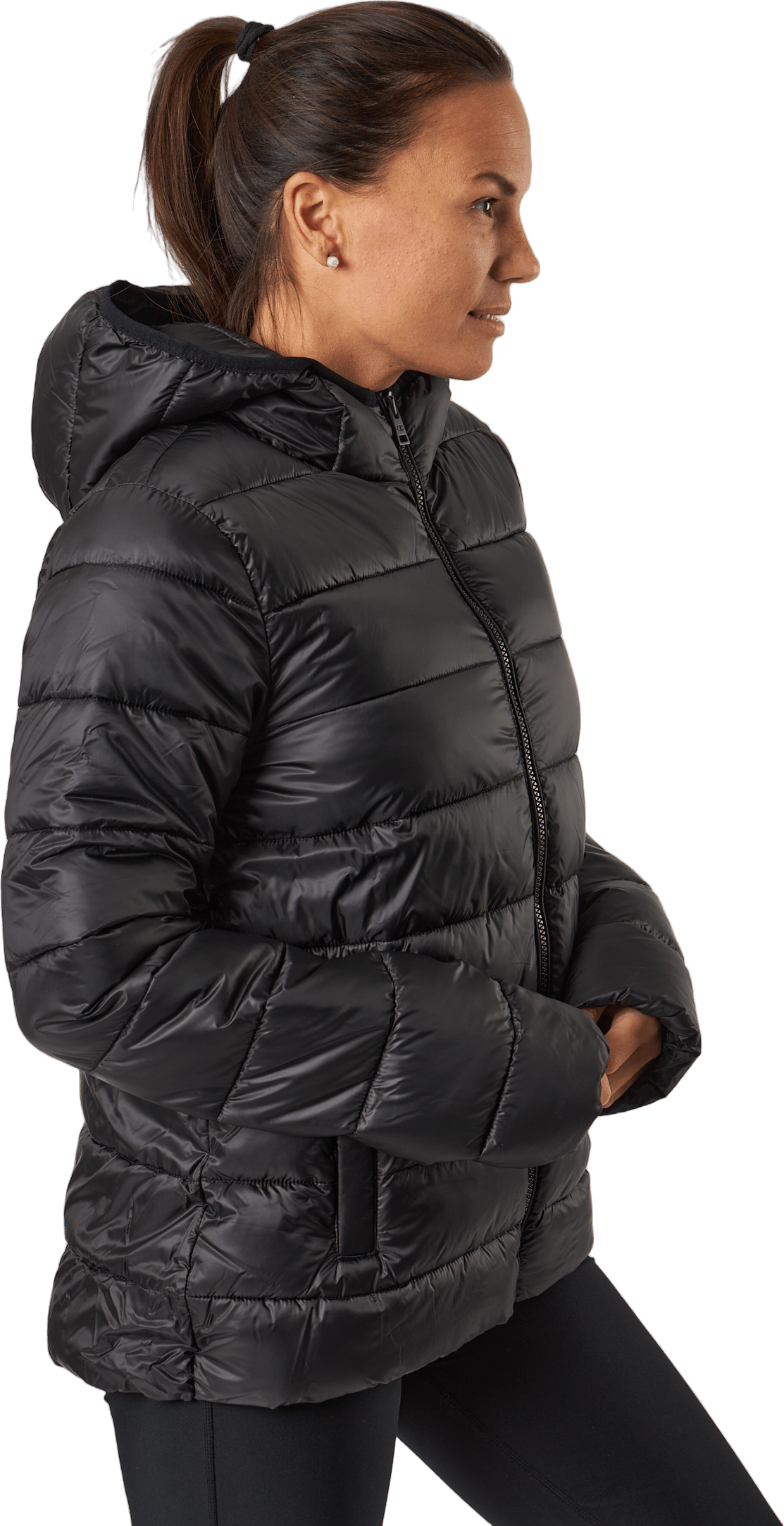 Hooded Polyfilled Jacket Kk001 - Bild 2