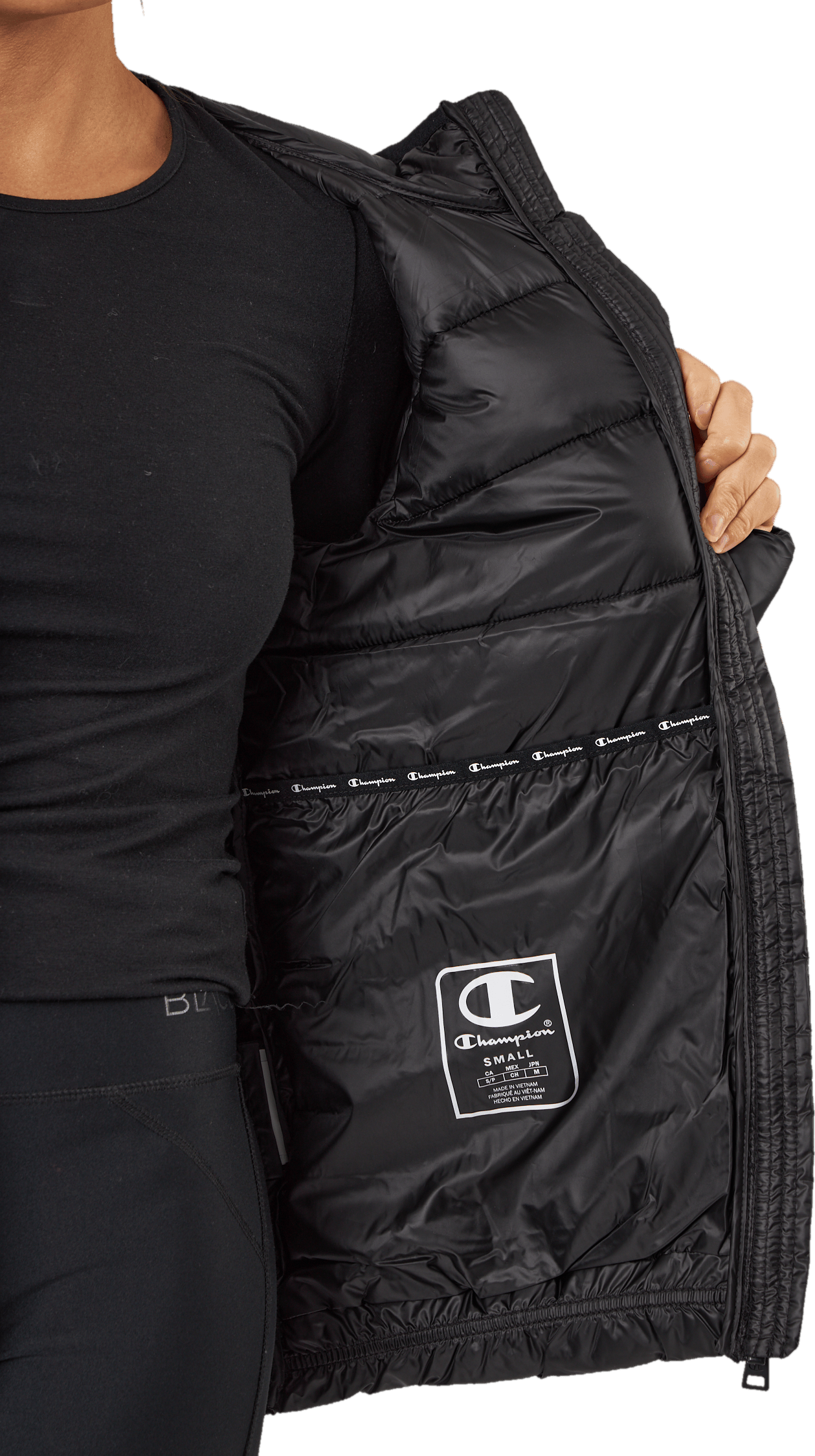 Hooded Polyfilled Jacket Kk001 - Bild 7