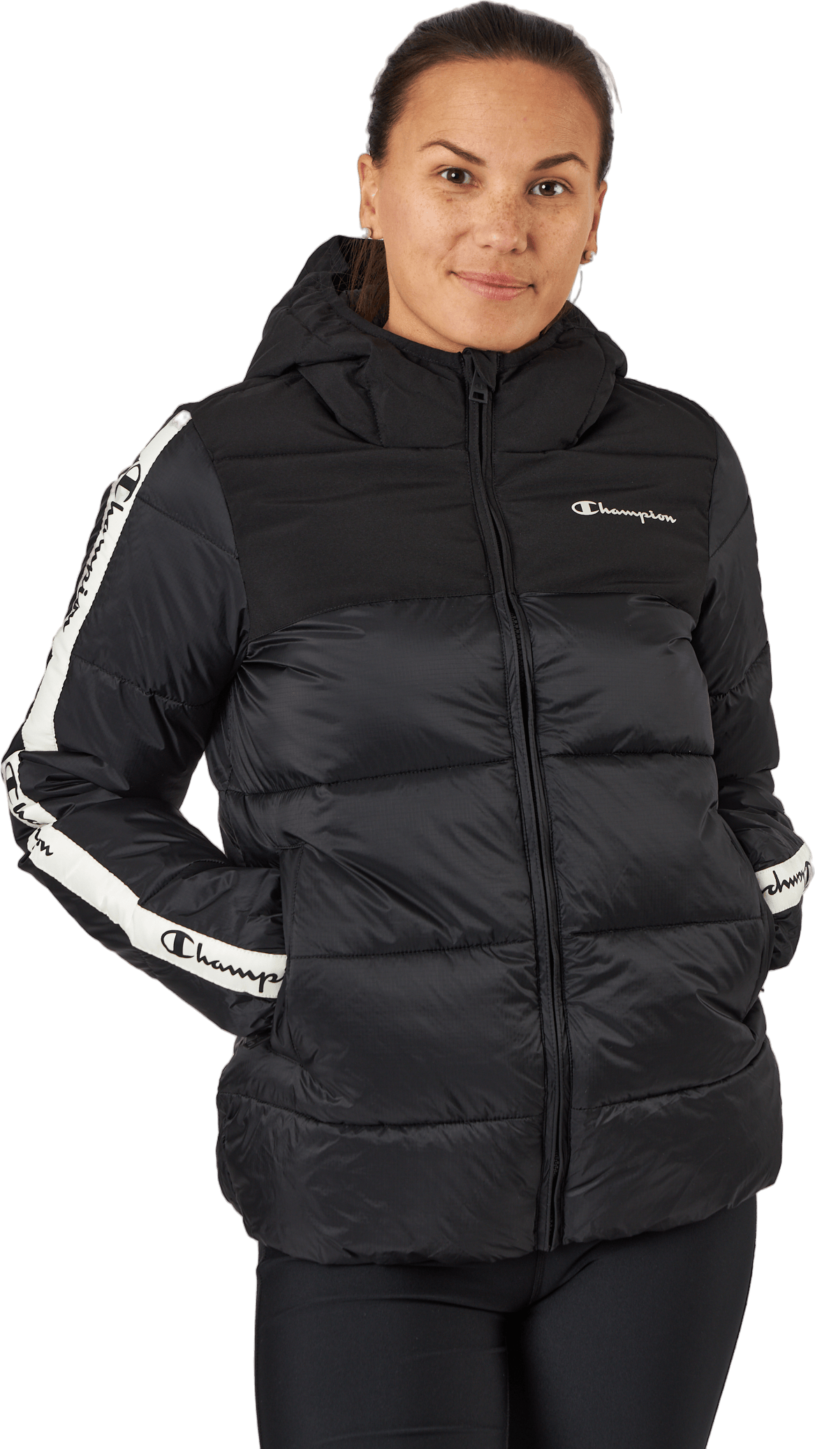 Hooded Polyfilled Jacket Kk001