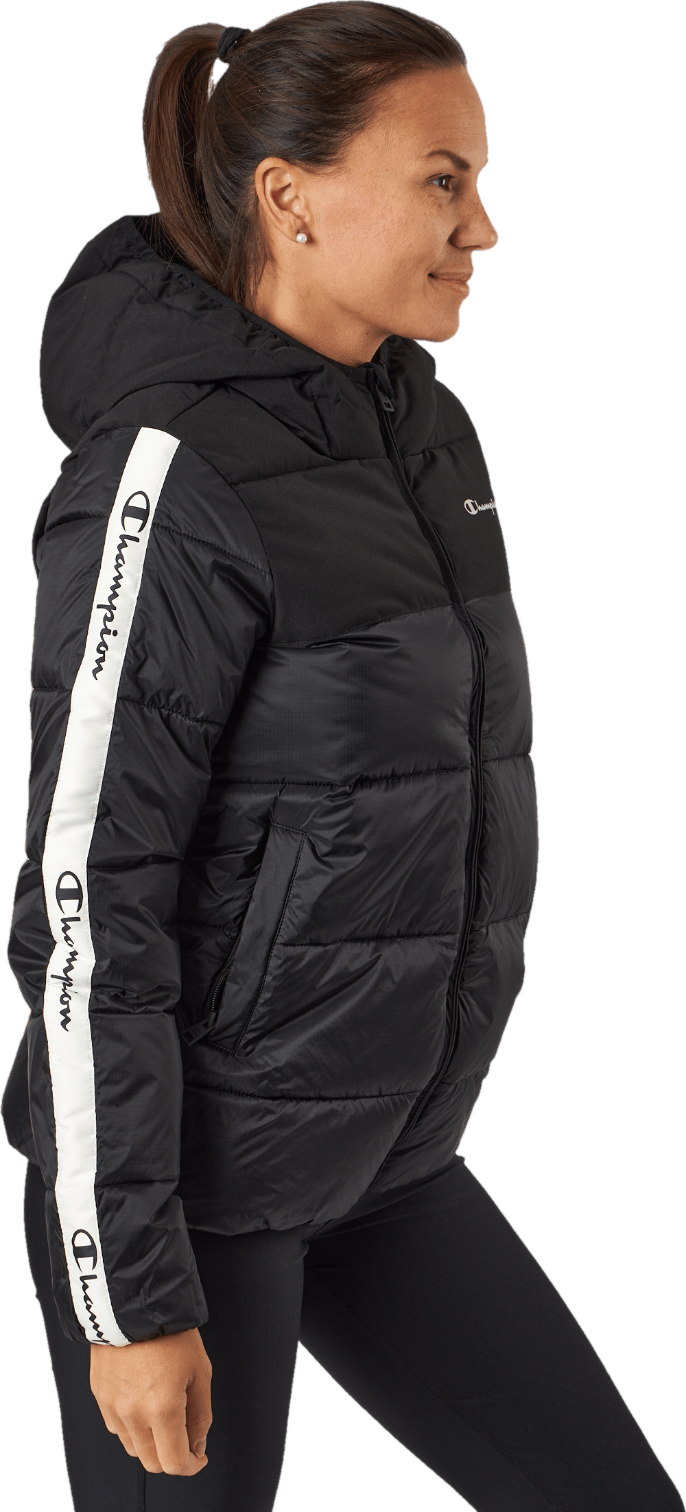 Hooded Polyfilled Jacket Kk001 - Bild 2