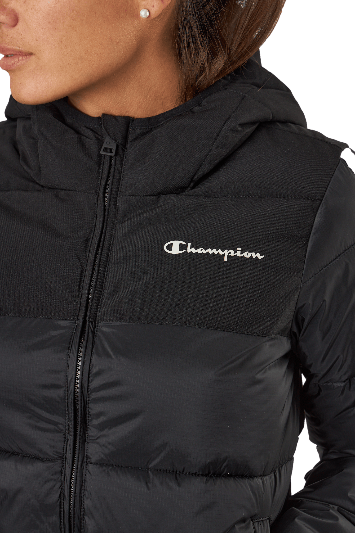 Hooded Polyfilled Jacket Kk001 - Bild 4