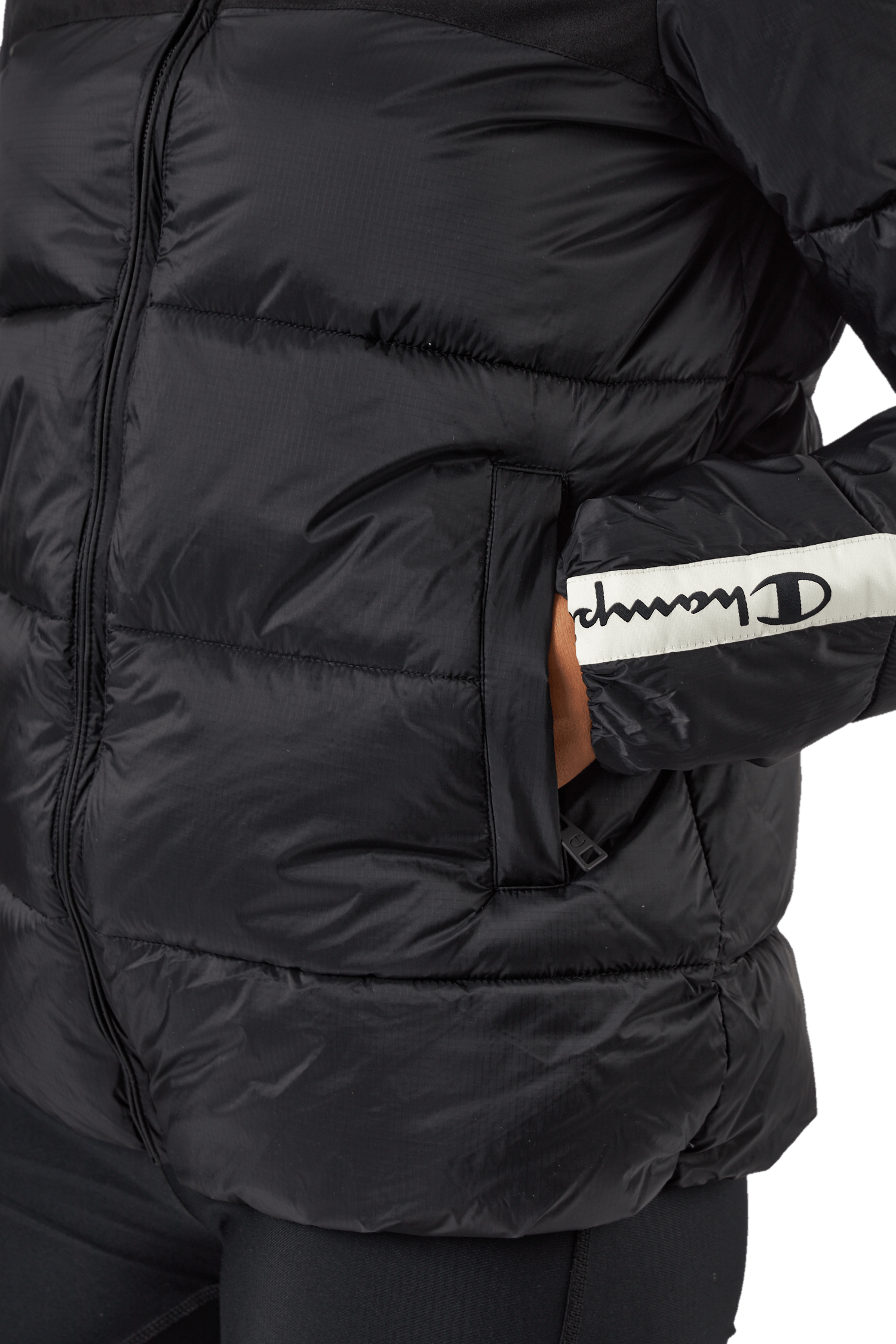 Hooded Polyfilled Jacket Kk001 - Bild 5