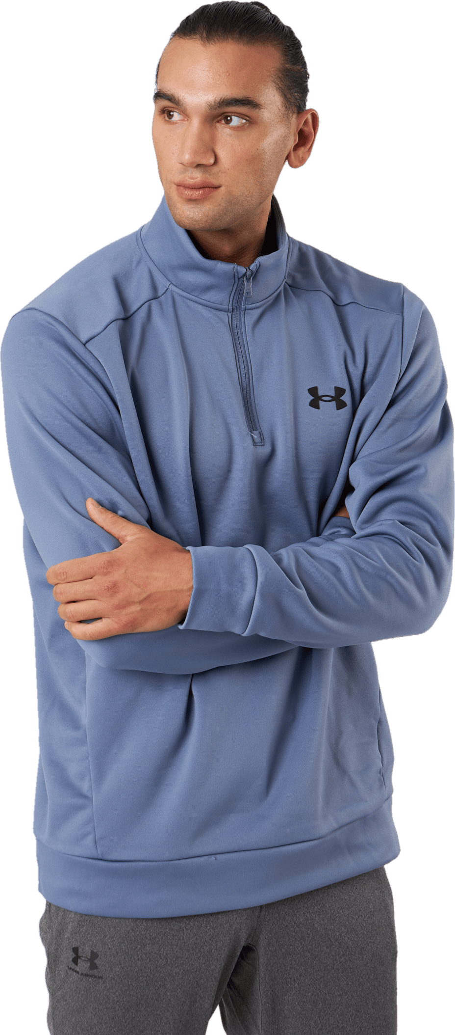 Ua Armour Fleece 1/4 Zip Aurora Purple - Bild 2
