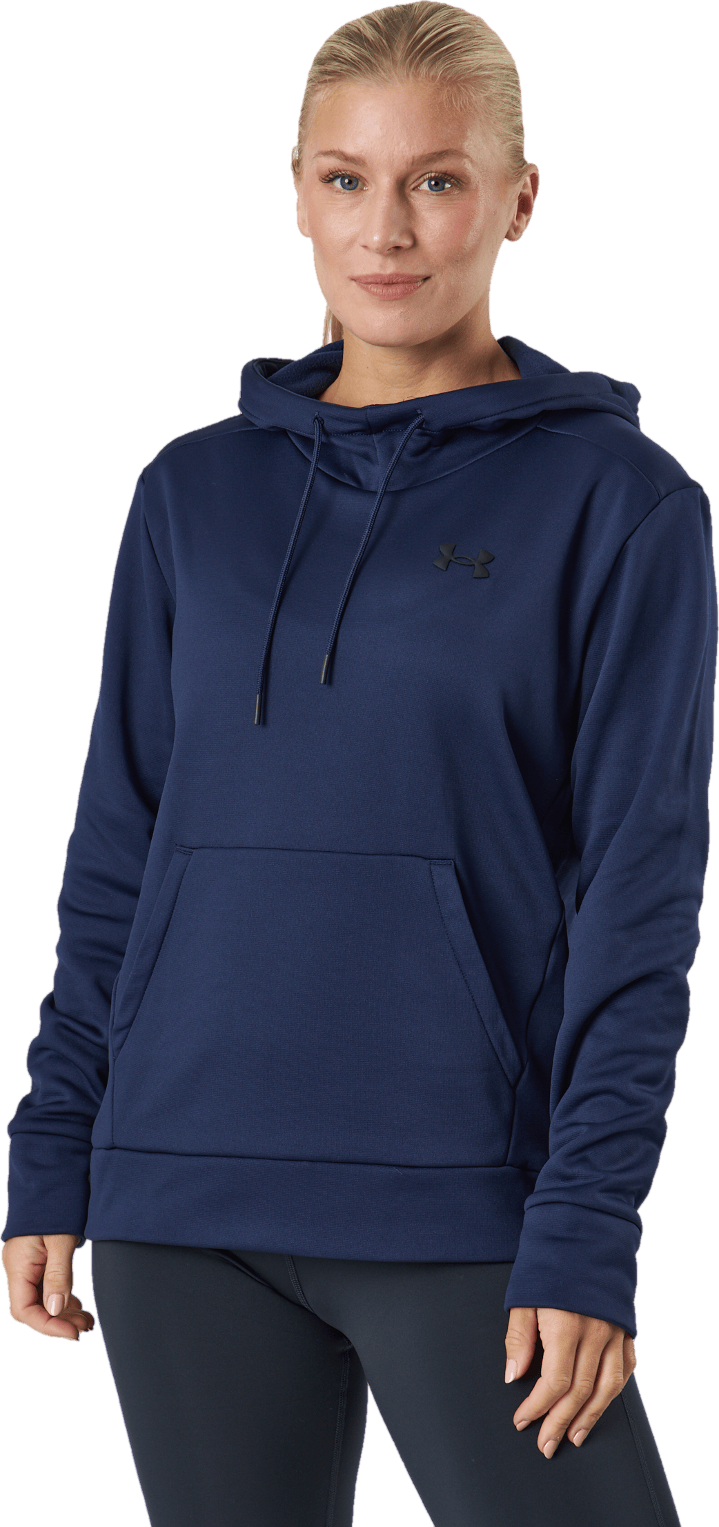 Armour Fleece Lc Hoodie Midnight Navy, Female, Apparels, Shirts, Workout, Blue, S