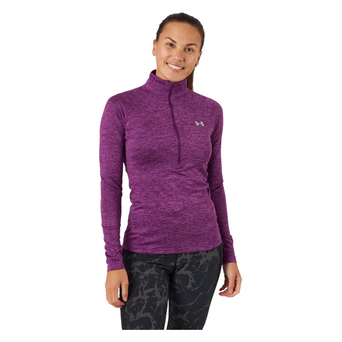Tech 1/2 Zip - Twist Rivalry, Female, Apparels, Shirts, Workout, Purple, XS