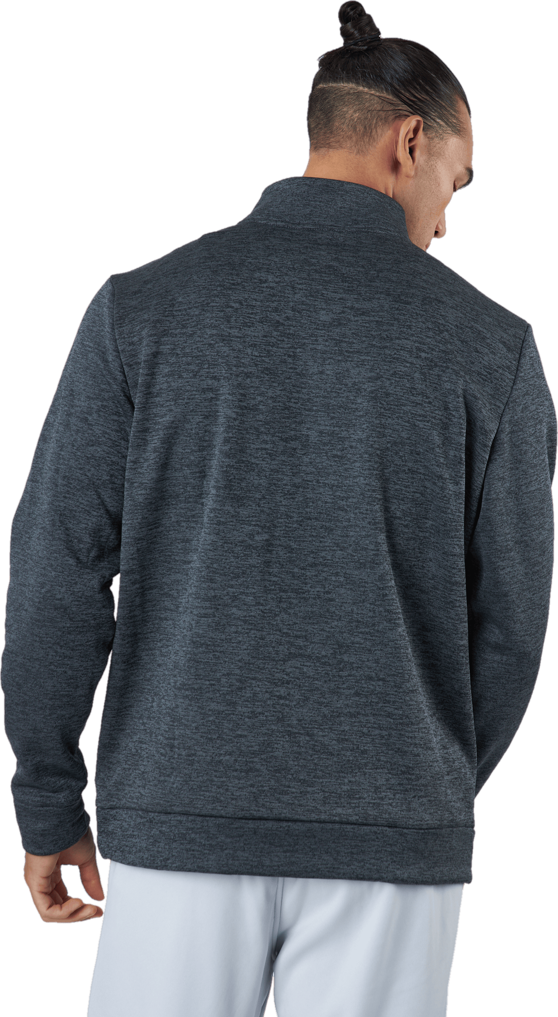 Ua Armour Fleece 1/4 Zip Pitch Gray - Bild 3